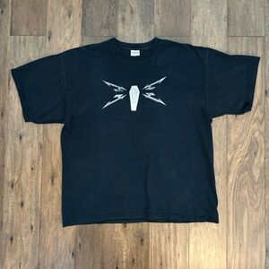 Metallica Vintage XL Gildan T-Shirt with Silver Graphic